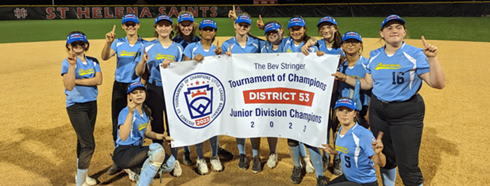 2023 SHLL Softball Junior Division- CA District 53 TOC Champions
